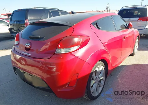 2012 Hyundai Veloster Base W/Red/Black from USA, damaged, VIN KMHTC6AD5CU023162